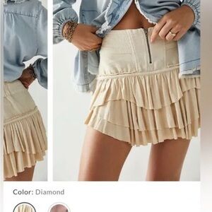 Frostbite Mini Skirt in Diamond
FREE PEOPLE Size 2